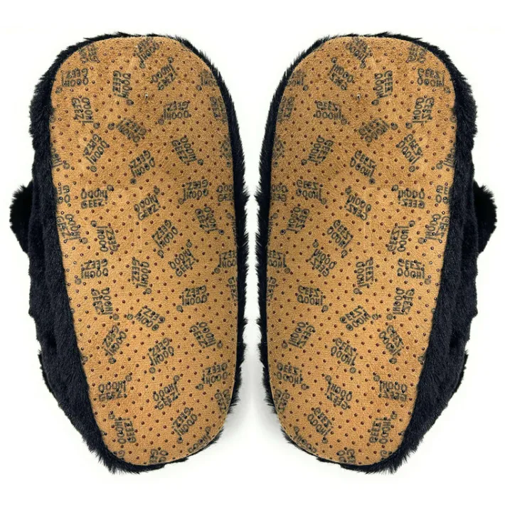 kids_plush_non_slip_slipp_1.webp Kid's Plush Non Slip Slippers Homer the Black Bear