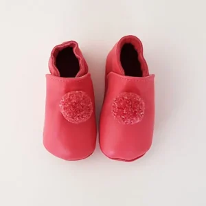 Lait et Miel Hjemmesko Fuchsia Pompom