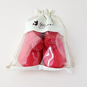 Lait et Miel Hjemmesko Fuchsia Pompom