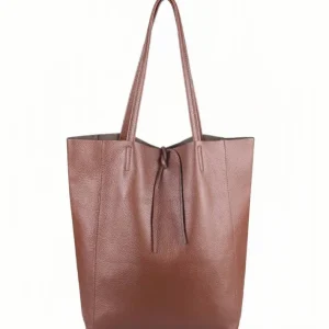 Leather Shoulder Bag Brown