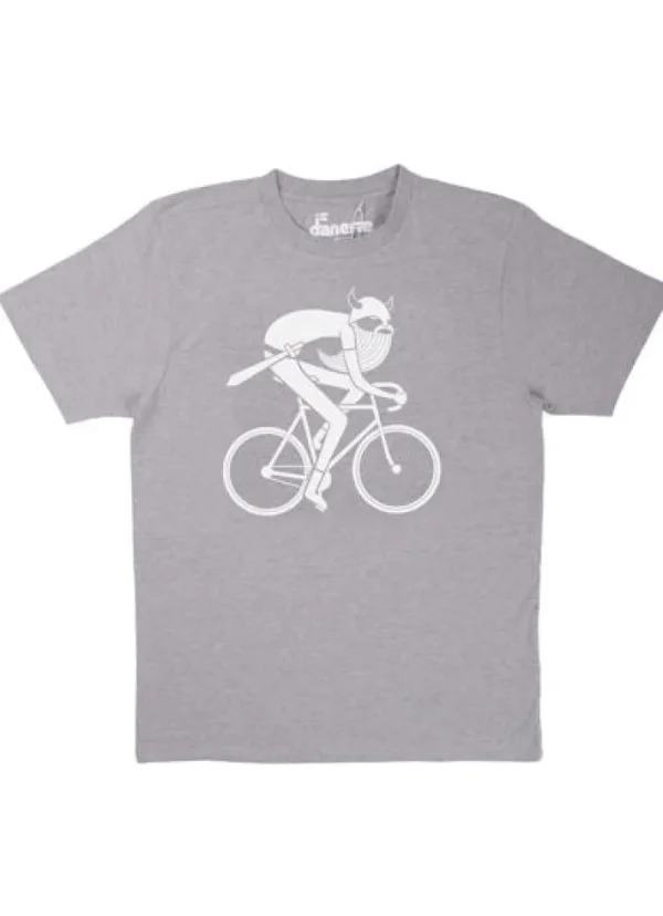 Mande Tee Hthr grey BIKINGVIKING (white)