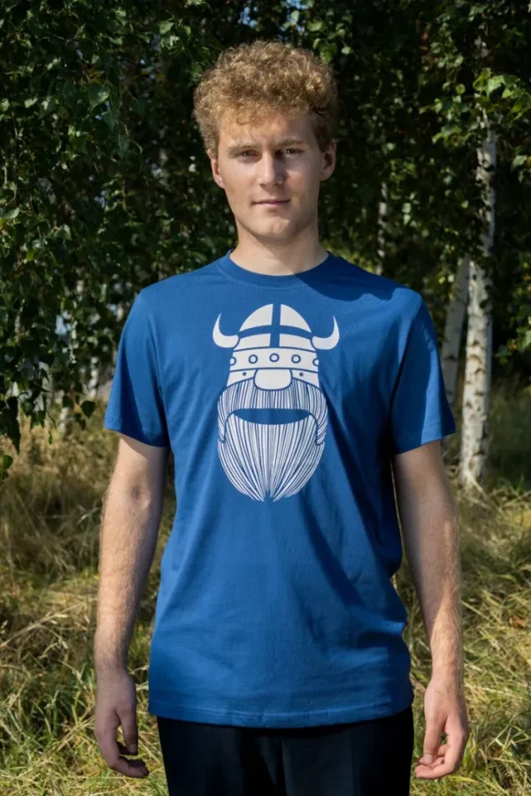 Mande Tee X Dusty blue ERIK (white)