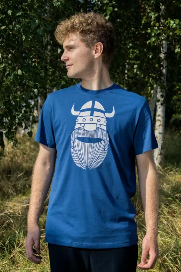 Mande Tee X Dusty blue ERIK (white)