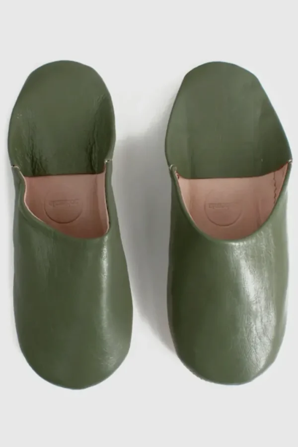 Marokkanske Babouche Tøfler Olive