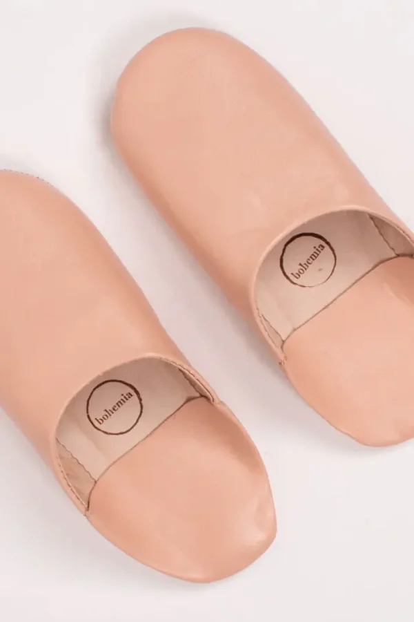 Marokkanske Babouche Tøfler Ballet Pink