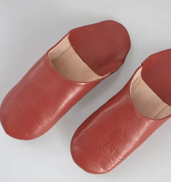 Marokkanske Babouche Tøfler Terracotta