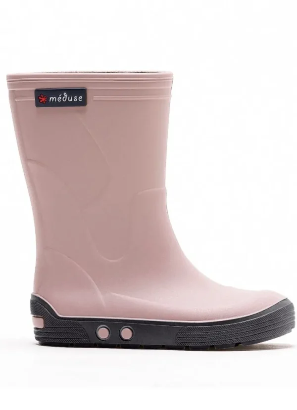 Meduse Rubber Boots Airbus Vieux Rose/Bleu Nuit
