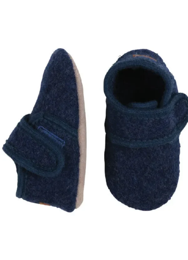 Melton Uld Hjemmesko Marine