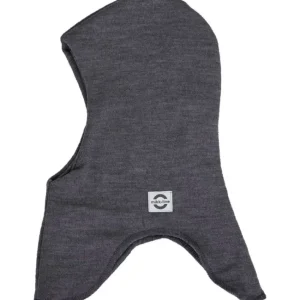 Mikk-Line Uld Elefanthue m.vindstop Dark Grey Melange