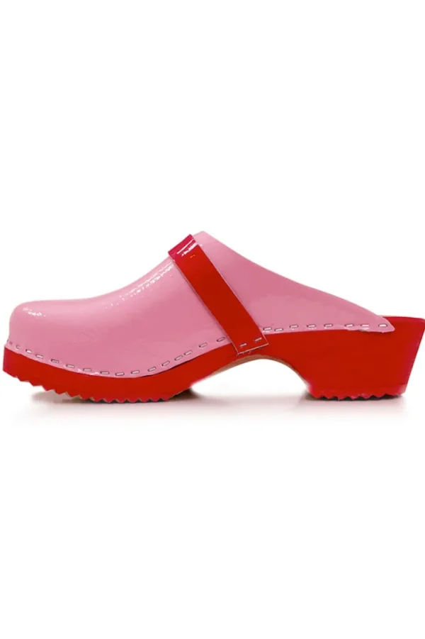 Mine Træsko Pink/Red