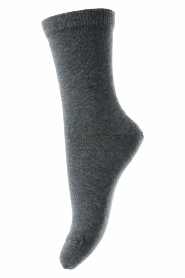 MP Wool/Cotton Socks Dark Grey Melange-497