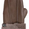 No Waste Sheepskin Napa Gloves Khaki
