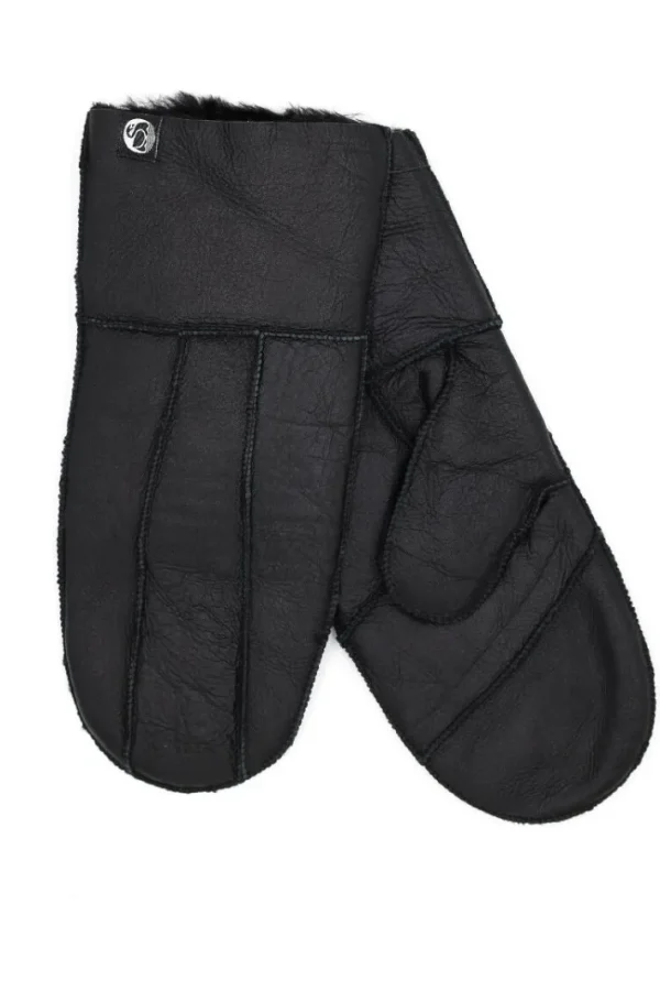 No Waste Sheepskin Napa Gloves Black