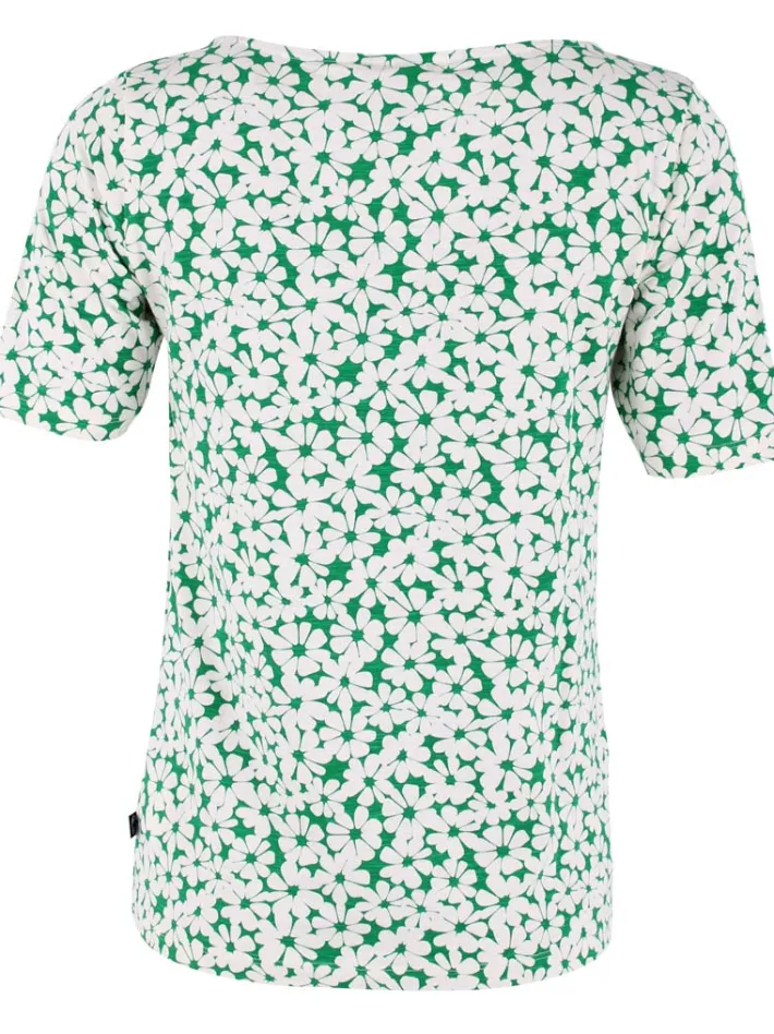 organic__daneboat_neck_sl_5.webp ORGANIC - Daneboat Neck Slub Tee Green Flower