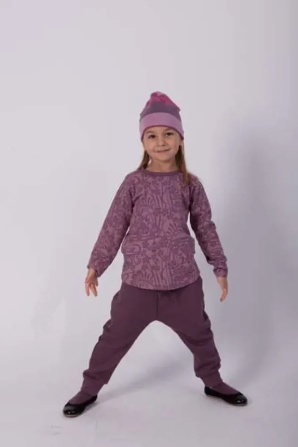 ORGANIC - Daneboeg pants Grey Plum