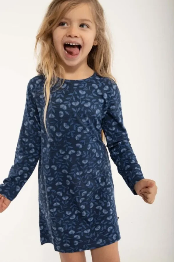 ORGANIC - Danetulip Nightgown Marine/Cold Blue FLEURIE