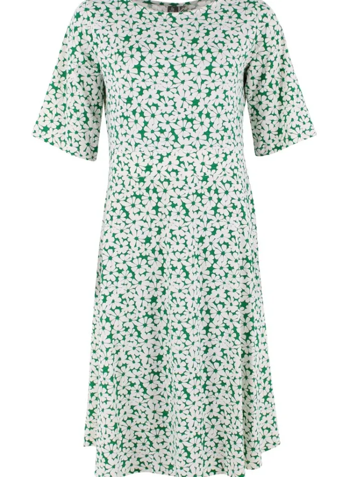 organic__daneviborg_slub__2.webp ORGANIC - Daneviborg Slub Dress Green Flower