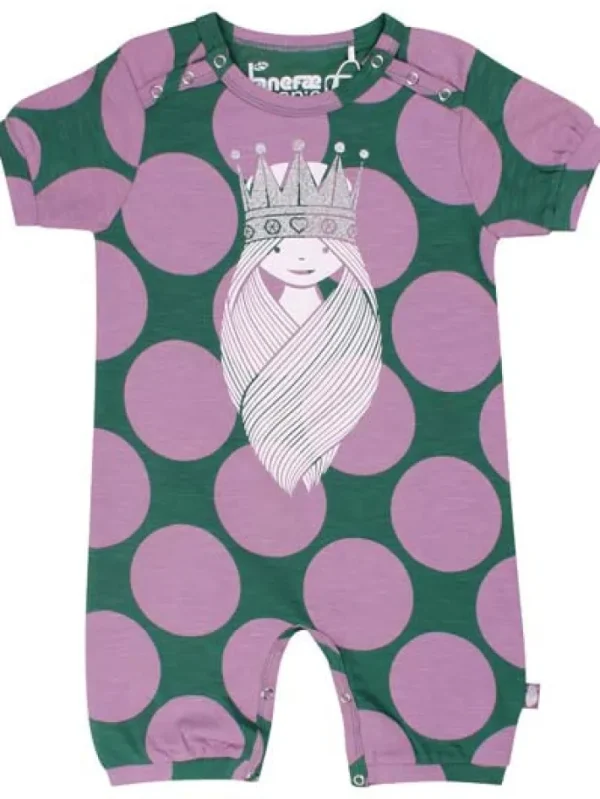 ORGANIC - Melise Suit Hunter Green/Warm Viola MEGA DOT