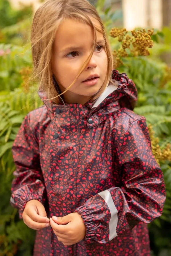 Regndans Rainjacket Dark Navy FLEURIE