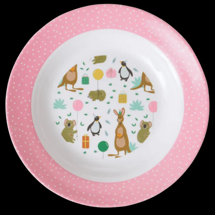rice_melamine_brneskl_pin_0-1.webp Rice Melamine Børneskål Pink PARTY ANIMAL