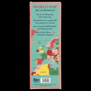 RL HB Pencils World map