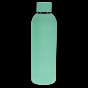 RL Rubber coated steel bottle Mint green