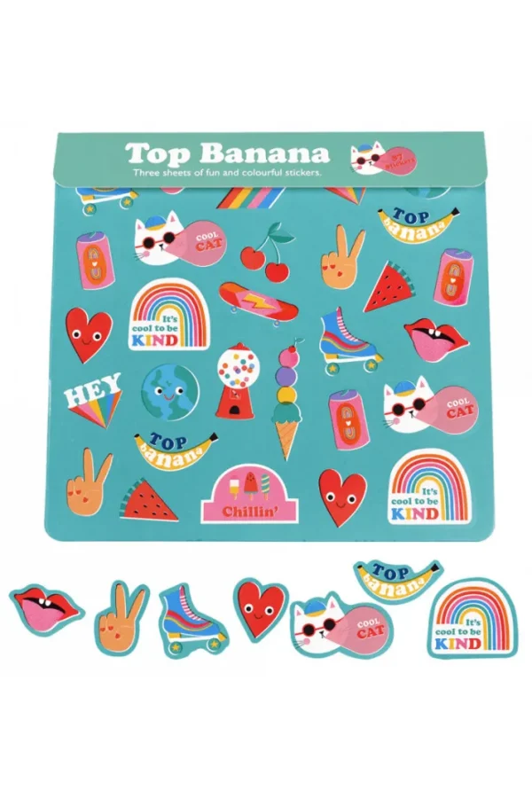 RL Stickers - 3 Sheets Top Banana