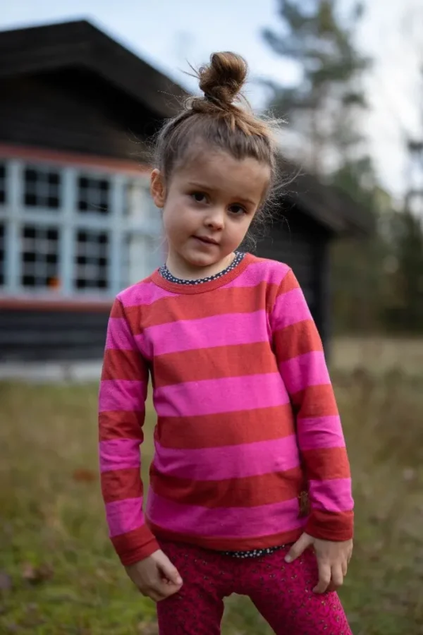 Rocky Wool LS Dk Rust/Hot Pink