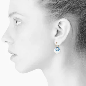 Scherning Bloom Øreringe Stor Ultramarine