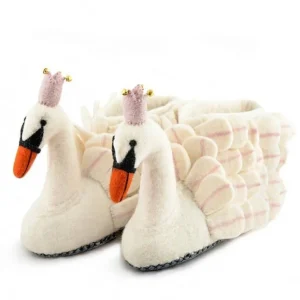 Sew Heart Felt Women's Slippers with Swan