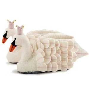 Sew Heart Felt Women's Slippers with Swan