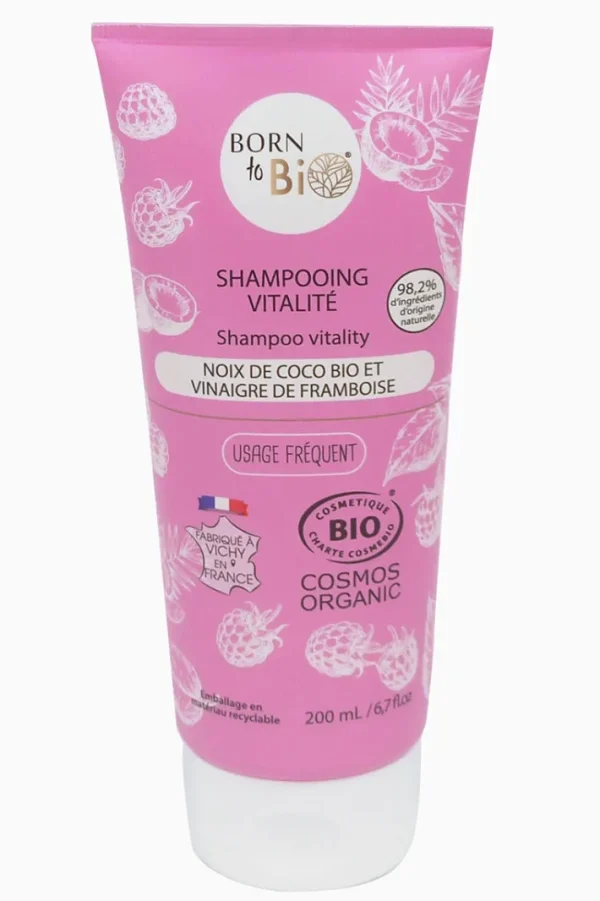 Shampoo Coconut and Raspberry Vinegar - Certified organic