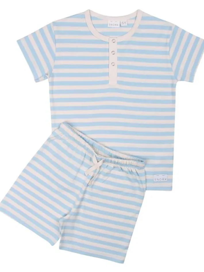 snork__vilhelm_summer_pyj_0.webp SNORK - Vilhelm Summer Pyjamas Sea Stripes