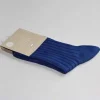 SNORK Organic Rib Socks Blue