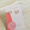 Studio 23 Curved Drop Earring Pair Blush Pink