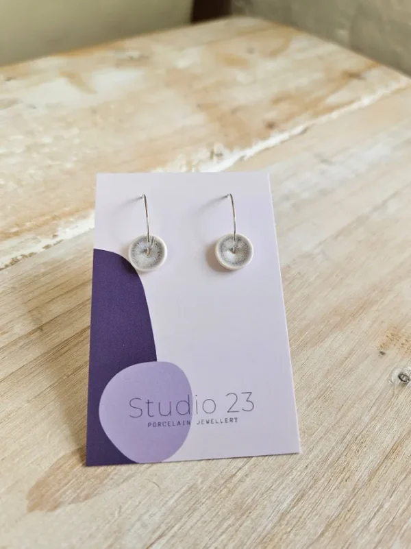 Studio 23 Curved Drop Earring Pair Heather
