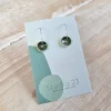 Studio 23 Curved Drop Earring Pair Olive