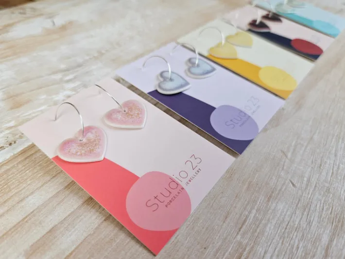 studio__heart_drop_earrin_1.webp Studio 23 Heart Drop Earring Pair Blush Pink