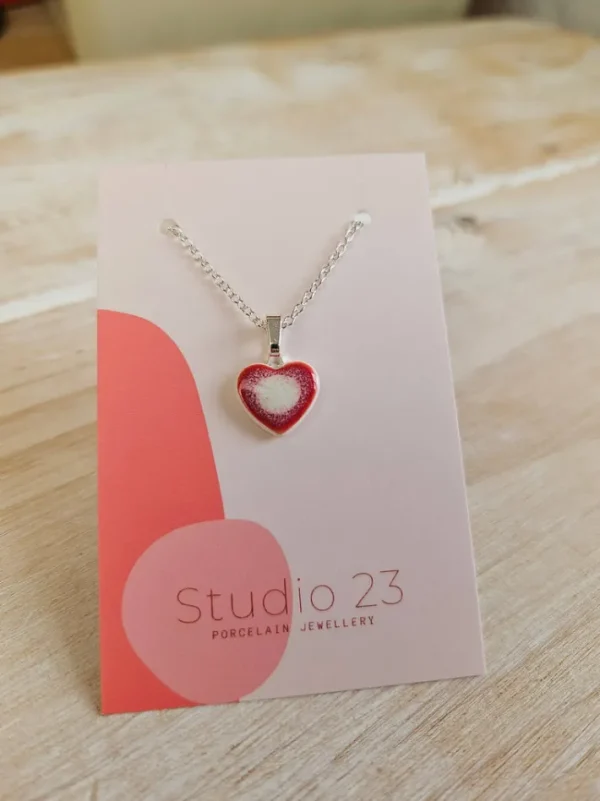Studio 23 Heart Pendant Blush Pink