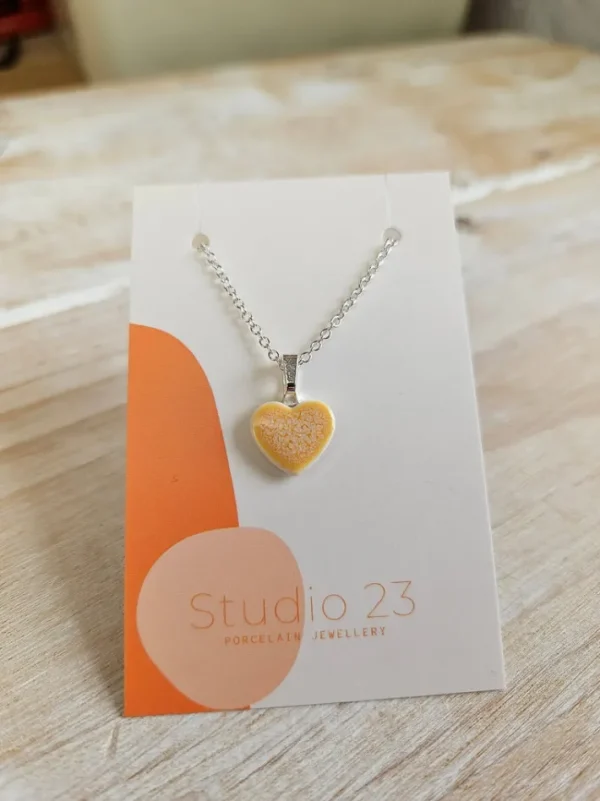 Studio 23 Heart Pendant Olive