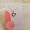 Studio 23 Heart Pendant Raspberry