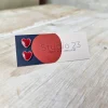 Studio 23 Heart Stud Earring Pair Red