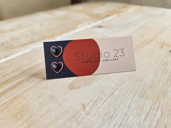 studio__heart_stud_earrin_5.webp Studio 23 Heart Stud Earring Pair Blue Opal