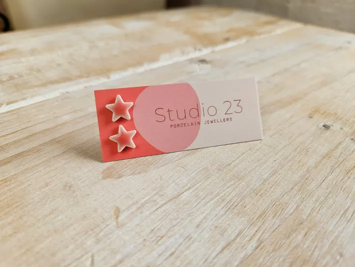 studio__star_stud_earring_0-2.webp Studio 23 Star Stud Earring Pair Coral