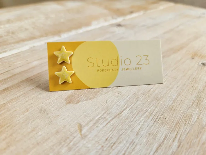studio__star_stud_earring_0-6.webp Studio 23 Star Stud Earring Pair Lemon