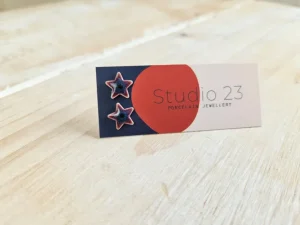 Studio 23 Star Stud Earring Pair Lemon