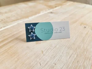 Studio 23 Star Stud Earring Pair Orange