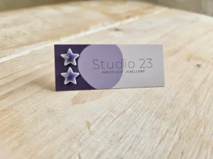 Studio 23 Star Stud Earring Pair Lemon