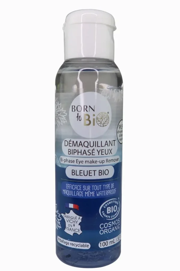 Waterproof Eye Makeup Remover Cornflower - Certified organic